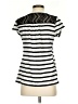 Maurices Stripes Silver White Short Sleeve Blouse Size S - photo 2