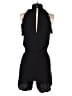 Fraiche by J 100% Rayon Solid Black Romper Size S - photo 2