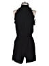Fraiche by J 100% Rayon Solid Black Romper Size S - photo 1