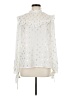 Shein 100% Polyester Ivory Long Sleeve Blouse Size M - photo 1