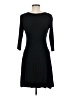 Three Dots Solid Black Cocktail Dress Size M - photo 2