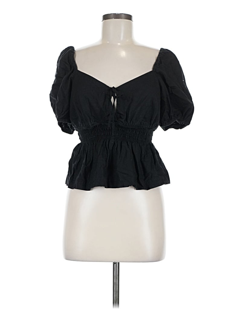 Pre-owned Treasure & Bond Tank Top Black Sweetheart Neckline Tops