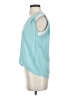 Trouve 100% Silk Teal Sleeveless Silk Top Size XS - photo 5