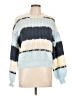 Unbranded 100% Polyester Stripes Blue Pullover Sweater Size L - photo 1