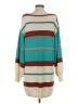 Unbranded 100% Acrylic Stripes Teal Pullover Sweater Size S - photo 2