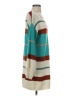 Unbranded 100% Acrylic Stripes Teal Pullover Sweater Size S - photo 4