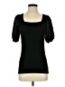 BCBGMAXAZRIA Black Short Sleeve Top Size S - photo 1