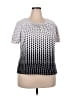 Target Houndstooth Silver Short Sleeve T-Shirt Size 2X (estimated) - photo 1