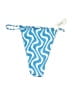 AEXAE Chevron-herringbone Blue Swimsuit Bottoms Size M - photo 1