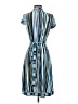 BCBGMAXAZRIA Stripes Blue Casual Dress Size S - photo 2