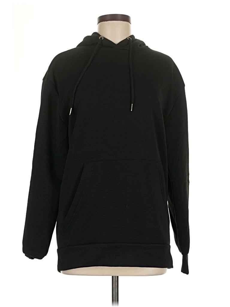 Pre-owned Assorted Brands Pullover Hoodie In Black