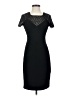 Calvin Klein Chevron-herringbone Black Cocktail Dress Size 2 - photo 1