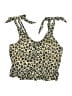 Unbranded Animal Print Tan Swimsuit Top Size S - photo 1