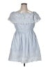 CeCe 100% Cotton Blue Casual Dress Size 14 - photo 1