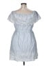 CeCe 100% Cotton Blue Casual Dress Size 14 - photo 2