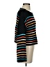 Lovestitch 100% Acrylic Stripes Black Pullover Sweater Size S - photo 4