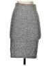 Solemio Solid Gray Formal Skirt Size S - photo 1