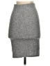 Solemio Solid Gray Formal Skirt Size S - photo 2
