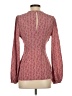 Equipment Red Long Sleeve Blouse Size 4 - photo 2