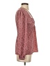Equipment Red Long Sleeve Blouse Size 4 - photo 4