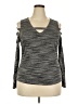 Rock & Republic Gray Long Sleeve Top Size XXL - photo 1