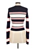 Trouve Stripes Ivory Blue Pullover Sweater Size M - photo 2