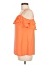 Walmart 100% Polyester Orange Sleeveless Blouse Size M (estimated) - photo 5