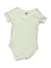 Assorted Brands 100% Cotton Solid Ivory Short Sleeve Onesie Size 3-6 mo - photo 1