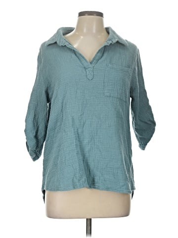 Hayden 3/4 Sleeve Button-Down Shirt (view 1)