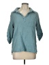 Hayden Teal 3/4 Sleeve Button-Down Shirt Size L - photo 1