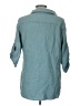 Hayden Teal 3/4 Sleeve Button-Down Shirt Size L - photo 2