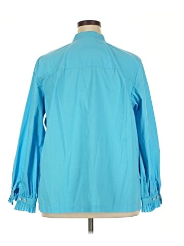 Bob Mackie 3/4 Sleeve Button-Down Shirt (view 2)