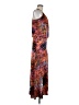 Veronica M. Print Orange Casual Dress Size M - photo 4