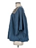 Deletta 100% Cotton Blue 3/4 Sleeve Blouse Size M - photo 5