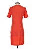 Charles Henry Solid Orange Casual Dress Size XS - photo 2