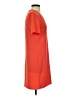 Charles Henry Solid Orange Casual Dress Size XS - photo 4
