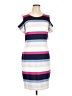 Belle + Sky Stripes Blue Casual Dress Size L - photo 1