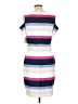 Belle + Sky Stripes Blue Casual Dress Size L - photo 2