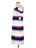 Belle + Sky Stripes Blue Casual Dress Size L - photo 5