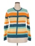 Evan Picone Stripes Teal Cardigan Size 2X - photo 1