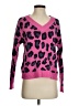 Scoop Animal Print Pink Pullover Sweater Size S - photo 1