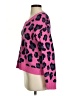 Scoop Animal Print Pink Pullover Sweater Size S - photo 5