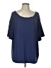 Shein Blue Short Sleeve Top Size L - photo 1