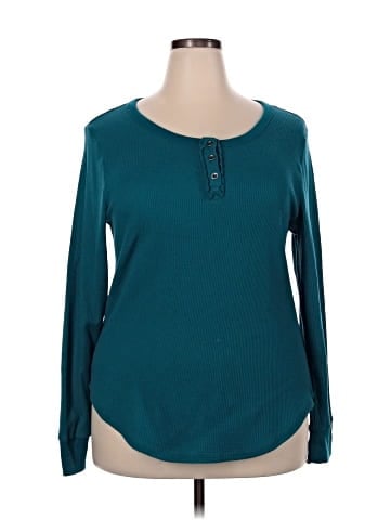 Laura Scott Long Sleeve Henley (view 1)