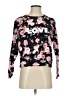 Rebecca Minkoff 100% Polyester Floral Black Pullover Sweater Size 4 - photo 1