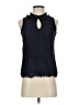J.Crew Floral Black Sleeveless Blouse Size XXS - photo 1