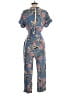 Unbranded Floral Blue Jumpsuit Size XS (estimated) - photo 2