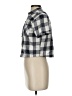 Topshop 100% Cotton Checkered-gingham Gray Short Sleeve Button-Down Shirt Size 2 - photo 5