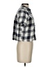 Topshop 100% Cotton Checkered-gingham Gray Short Sleeve Button-Down Shirt Size 2 - photo 4