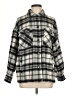 Zara Plaid Gray Coat Size M - photo 1